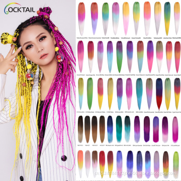 factory wholesale x pression pre-stretched braiding hair, hot selling expression braiding hair pre stretched